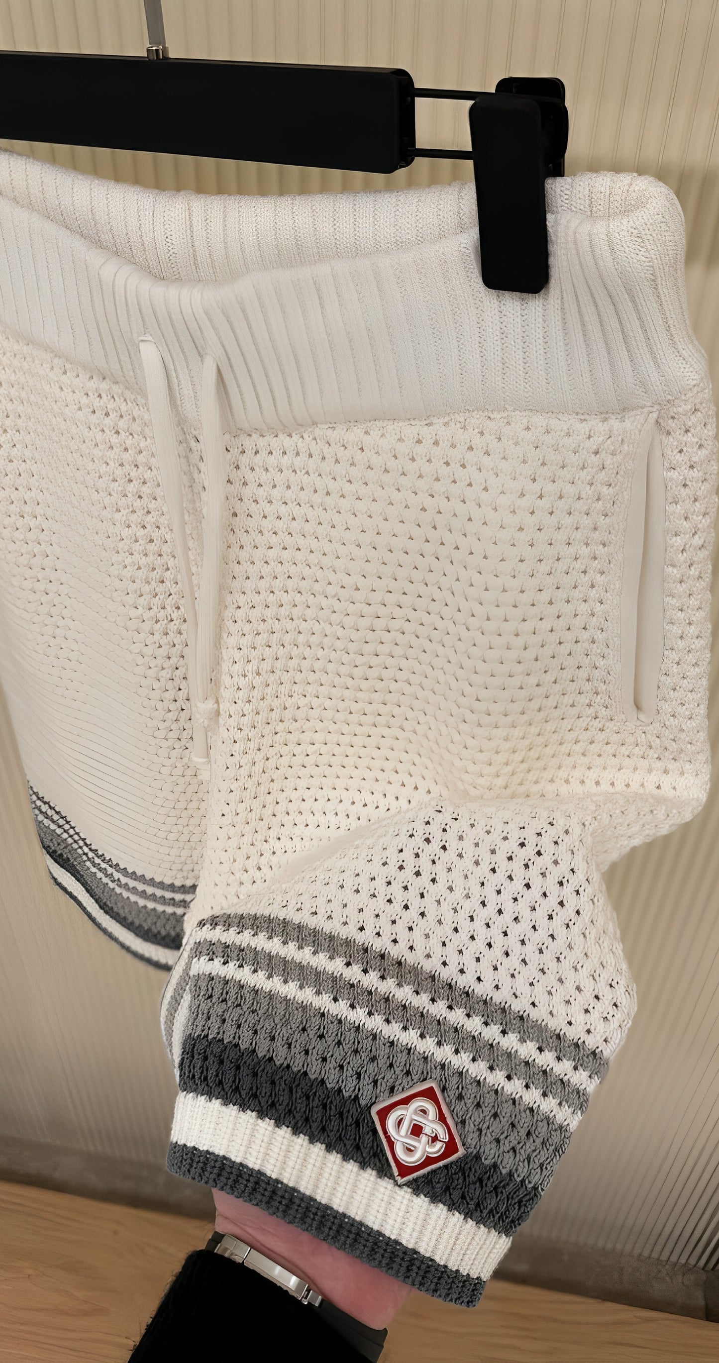 CASABLANCA TENIS CLUB GREY KNIT SUIT (1:1 SUPER HIGH QUALITY)