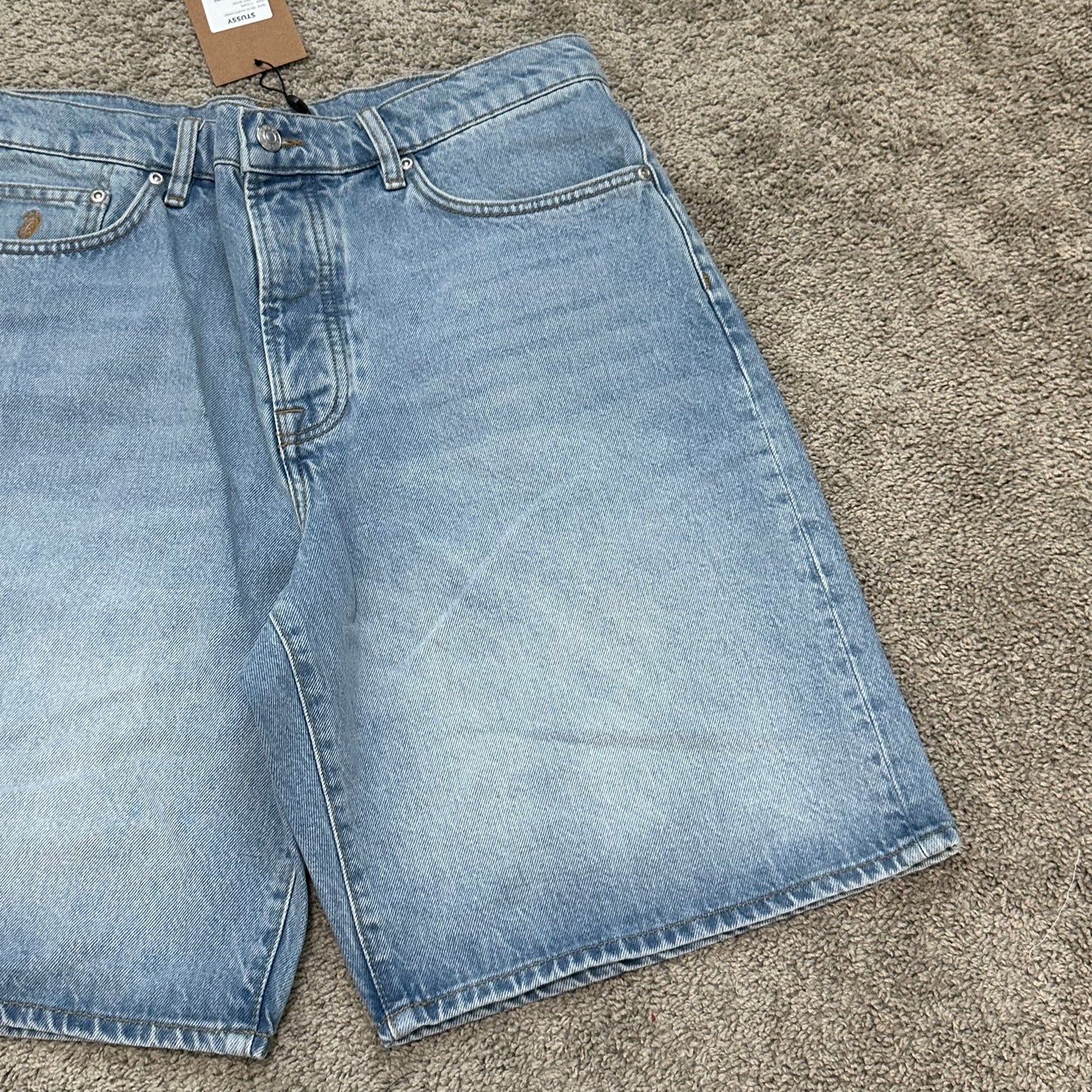 ORIGINAL BLUE/BLACK BAGGY SHORTS JEANS