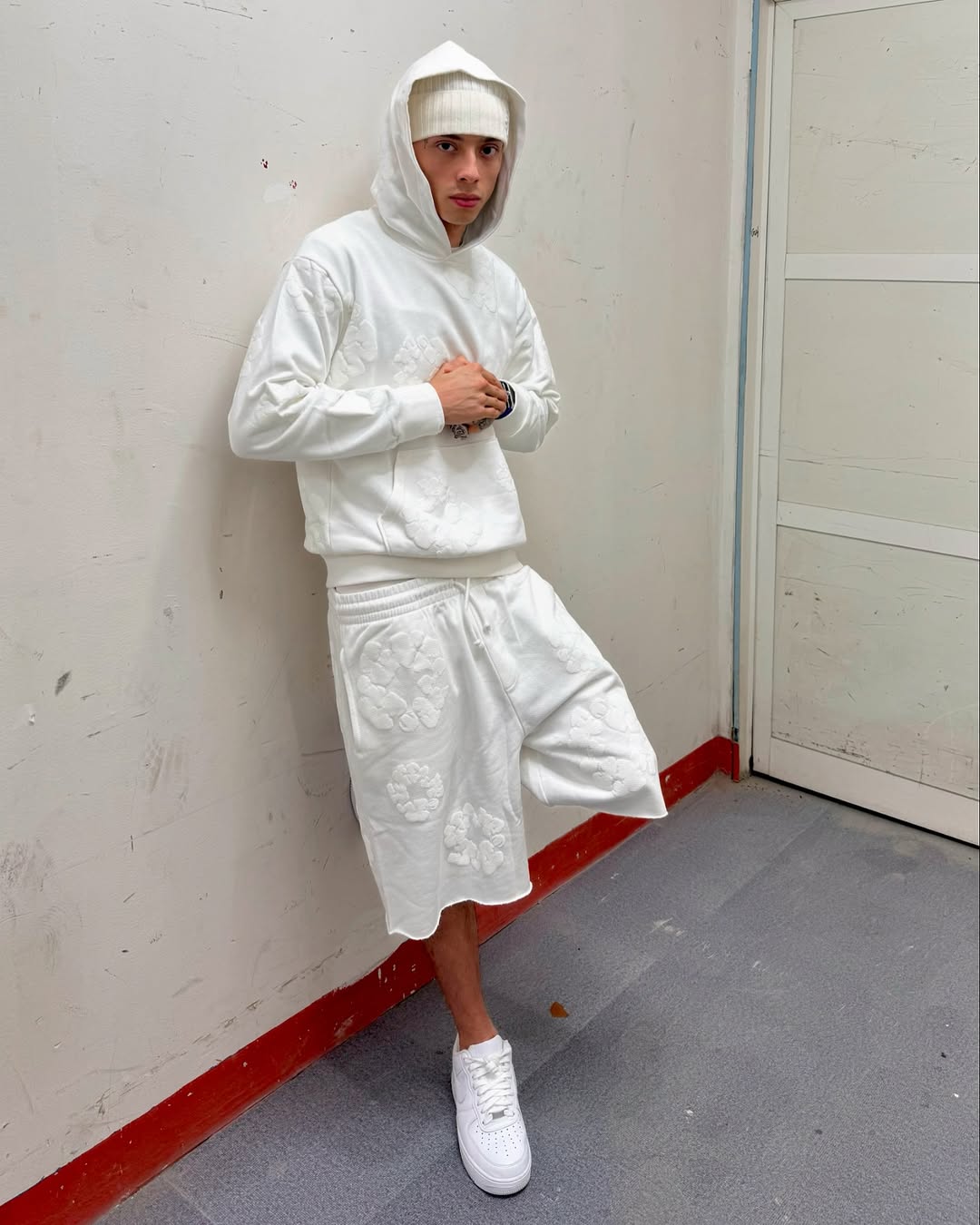 DENIM TEARS WHITE/PINK (PUFF PRINT 1:1 SUPER HIGH QUALITY)