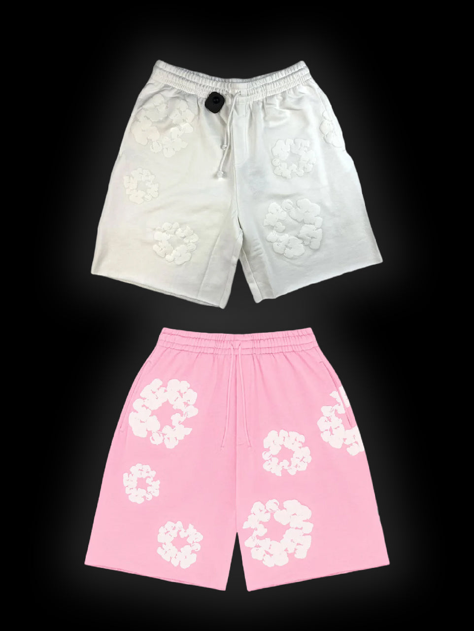 DENIM TEARS WHITE/PINK (PUFF PRINT 1:1 SUPER HIGH QUALITY)